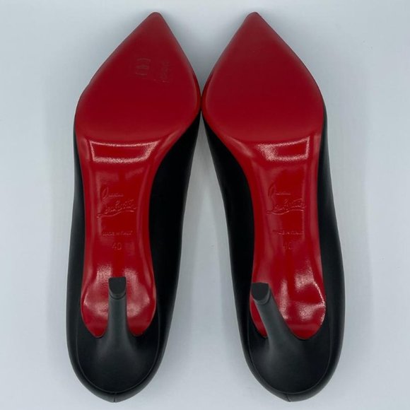 Christian Louboutin Pigalle 100 Nappa Shiny Black Heels Sz 40 - Picture 8 of 16